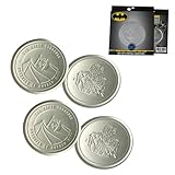 Licence officielle Fanattik DC Comics - Batman & The Joker - Set de 4 Dessous de Verres en métal