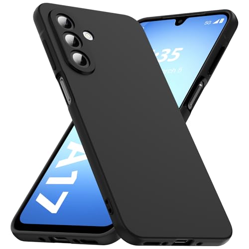 caslord Hülle für Samsung Galaxy A17 4G/5G Weiche, mattierte TPU-Schutzhülle, rutschfest - Noir