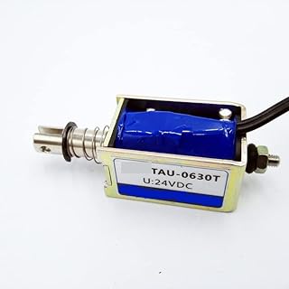 Push&Pull Type Frame 24V Electro TAU-0630T Stroke 0-10mm Keepping Force 0-10N 12V Solenoid Electromagnet (Size : 12V)