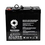SPS Brand 12V 55Ah SLA Replacement Battery with i4 Terminal for Interstate DCM0055