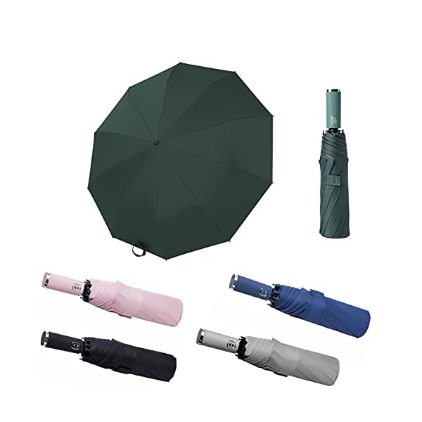 BAODINI UV Umbrella Protection Sun Compact Windproof Reverse Umbrella’s for Rain-Automatic Folding Inverted Car Travel…