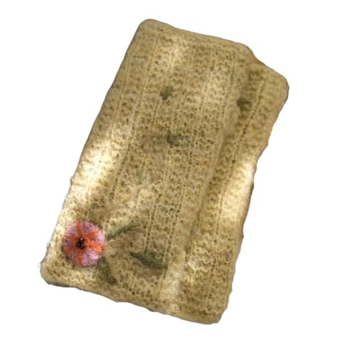 Women's Fingerless Gloves Hand Knif Mittens Cashmere Cute (yellow)