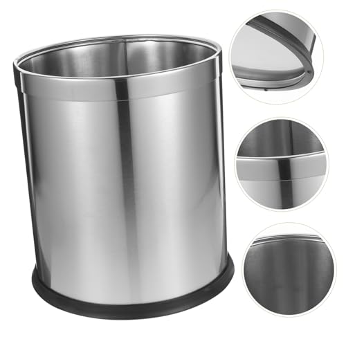 Bote de basura de acero inoxidable para baño 13 gal miniatura 2