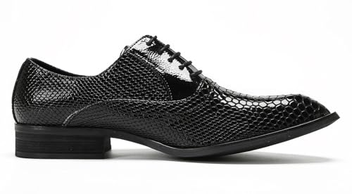 Black Dress Shoes Men Wingtip Oxfords Formal Dress Leather Derby Casual Wedding Prom Shoes Fashion Business Tuxedo Shoes for Men3