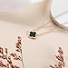 AIPPK 18K Gold Plated Clover for Women Black Van Cleef Necklace Dupes Four Leaf Clover Lucky Necklace Pendant Dainty Jewelry Gifts