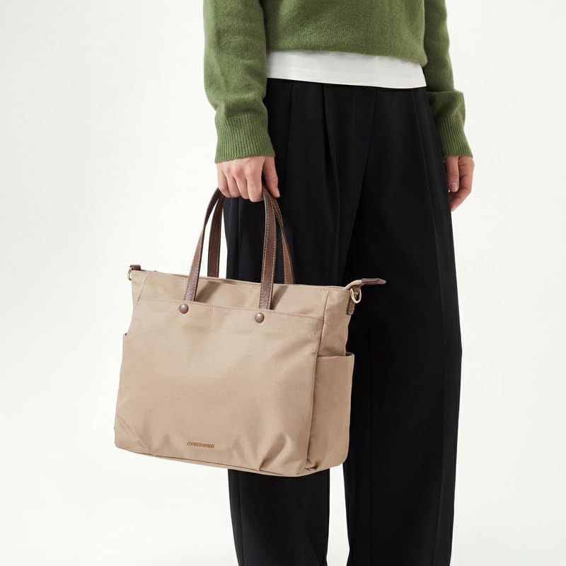 Image of Accessorize London Women's Cream Jordan Laptop Bag