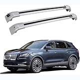XQHZFDPX Barras de Techo para Lincoln Nautilus 2018-2021, Portaequipajes de Aluminio Auto Portaequipajes Barras Transversales Transporte Accesorios