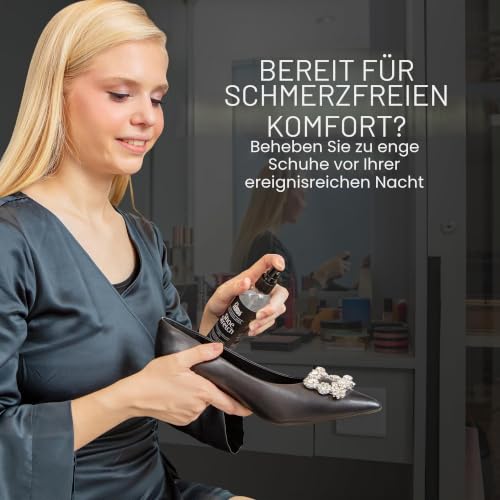 FootMatters Professionelles Stiefel & Schuh Stretch Spray – Der Schuhformer & Weichmacher für Leder, Wildleder, Nubuk, Canvas – 118 ml