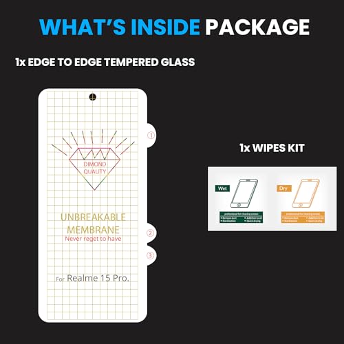 Image of ArmourPro Matte Screen Protector for Realme 15 Pro, Premium Ultra Thin TPU Front Membrane Guard, Anti-Glare, Bubble-Free, Edge to Edge Coverage, Fingerprint Friendly | 1 Pack
