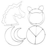 Metal MacRame Moon Hoop El marco de la de hierro adopta un tamaño adecuado con superficie sin rebabas, práctico para que lo use.