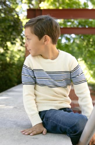 Image of Hope & Henry Boys' Long Sleeve Crew Neck Pullover Sweater