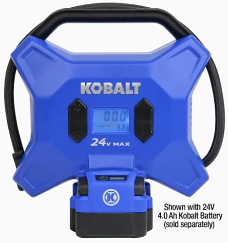 Miniatura 3 de Style Selections Inflador de aire inalámbrico de alta presión Kobalt de 24 voltios de iones de litio (iones de litio) de 24 voltios (Fuente de