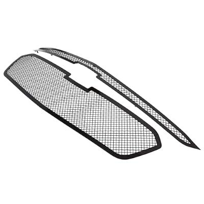 APS Compatible with Chevy Malibu 2014-2015 & 16 Limited Main Upper Stainless Steel Black Mesh Front Grill Grille Insert C76340H