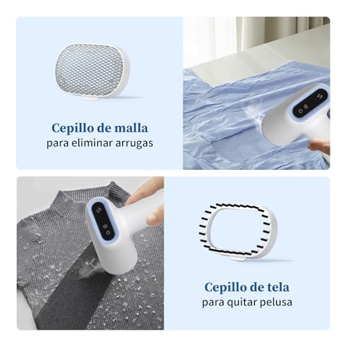 YASHE Vaporizador de Ropa Portátil de Mano, 250ml de Capacidad Grande, 1600W, Calentamiento Rápido en 25s, Autoapagado, Autolimpieza, Sin Salpicaduras de Agua, Para el Hogar, La Oficina y el Viaje - imagen 4
