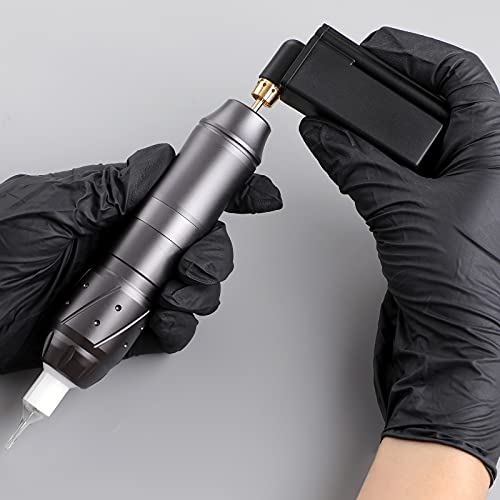 Hawink Wireless Tattoo Machine Rotary Pen Kit 20Pcs Tattoo Needles Cartridge Tattoo Grip Tape Wrap With Suitcase Em155Kitp199-7 #TOP4