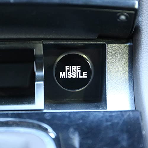 Image of Aokin Cigarette Lighter Cover, Aluminum Dustproof Car Cigarette Lighter Plug Parts Auto Accessories Fits Most Vehicles, Autos, Trucks, Boats Standard 12 Volt Power Source, Fire Missile Black