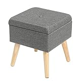 höffner sessel hocker set Versteckter Stauraum: Der Stauraum (28.5x28.5x11.5 cm) mit einem Volumen von 9 L unter der Stuhloberfläche kann Bücher, Zeitschriften, CDs, Spielzeug, Kleidung usw. aufbewahren und Ihr Zimmer sauber und ordentlich halten. Der Deckel liegt auf der Box praktisch auf und kann nicht einfach abfallen, auch Ihr Kätzchen und Hund können darauf oder im Inneren spielen und sich ausruhen