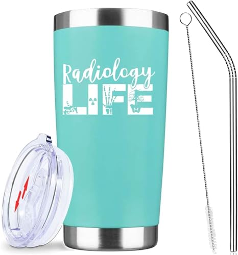 20oz Radiology Life Xray Skeleton Insulated Stainless Steel Mug with Lid
