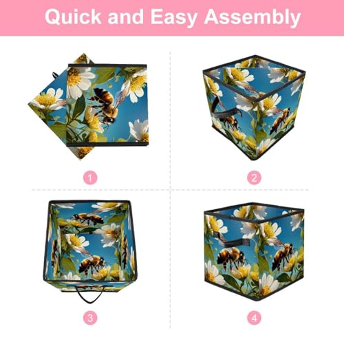 Boîte de rangement pliable pour placard solution gain de place chambre - 7
