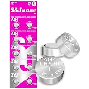 SJ 10 PCS AG4 SR626SW 377 1.5V Button Cell Watch Batteries Coin Cell Batteries Suitable For Keyfobs, Scales, Wearables And Other Devices