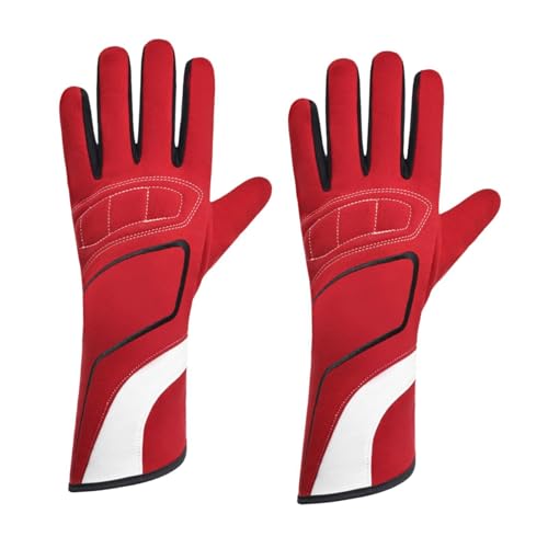Oshhni Guantes de karting Guantes de ciclismo a prueba de viento Anti slip calientes para hombres para deportes al aire libre que se nievan en motocicleta