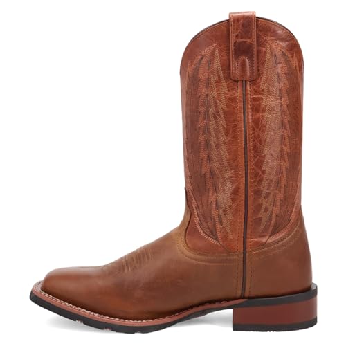 Image of Laredo Tan /Brown Tulane Men's Leather Square Toe Western Boots 8013