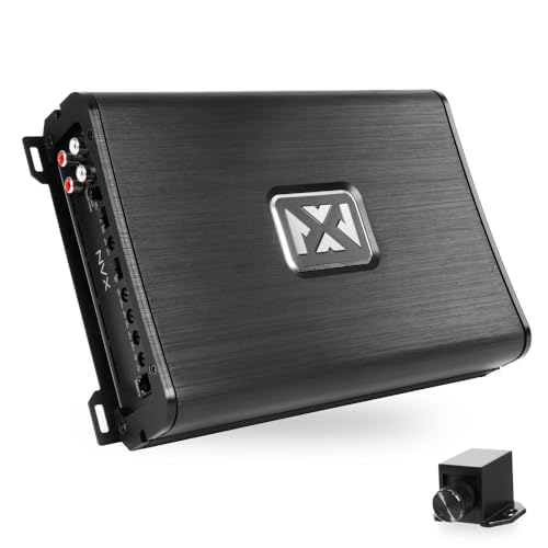 NVX VAD17001v2 3400W Peak / 1700W RMS Class D Monoblock Amplifier – Marine Certified, Bass Remote, 1/2/4-Ohm Stable, Car/Marine/UTV/Truck Audio