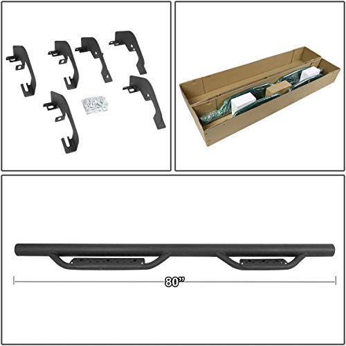 Dna Motoring Stepb-Ztl-8120 Pair Running Board Nerf Bar Drop Steps Set,Black #TOP4