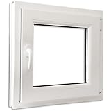 vidaXL Anta Ribalta Finestra PVC Manico Sinistra con doppi vetri 600 x...