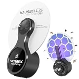 Hausbell Fly Trap Indoor, gnat Traps for House Indoor, Efficient Flying Insect Trap for Fruit Flies, Flying Insects and Gnats-Black-1Trap + 2 Glue Cards, Mt2878