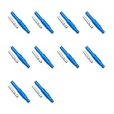 10PCS 4mm Banana Plug Female Socket Connector, 32A Current Panel Mount Jack compatible with Multimeter, Test Lead(Blue)