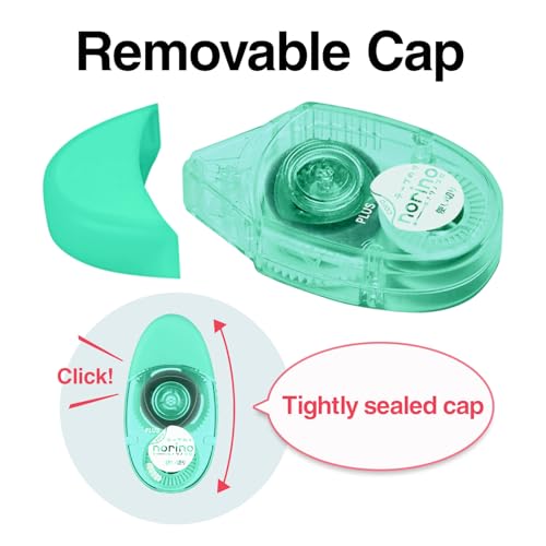 PLUS Kleberoller LE Permanent Oval Grün, Einweg, 12m x 6mm, säurefrei