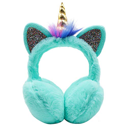Ztl Unicorn Earmuffs For Girls Kids Women Soft Plush Ear Warmers Winter Ear Muffs #TOP22