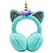 Unicorn Earmuffs for Girls Kids Women Soft Plush Ear Warmers Winter Ear Muffs