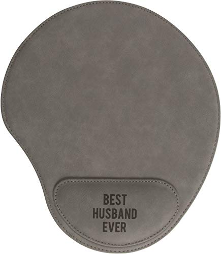 Pavilion - Best Husband Ever Gray Cushioned Wrist Support Mouse Pad