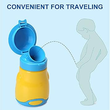 Pssopp Baby Boy Emergency Urinal Toilet Portable Children Urinal Toilet Potty Bottle Pot Cup Toddler Pee Training Cup for Boys Travel Camping Car