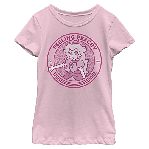 Nintendo Girl's Cheetah Peach T-Shirt