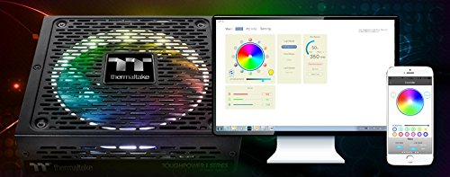 Thermaltake ToughPower iRGB PLUS TPI 1200DH3FCP TT Premium Edition alimentation électrique interne ATX12V 2.4/ EPS12V 2.92 80 PLUS Platinum CA 100 240 V 1200 Watt PFC active ... - vue 8