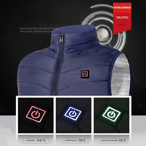 Chaleco inteligente de algodón unisex lavable con calefacción integrada USB 4