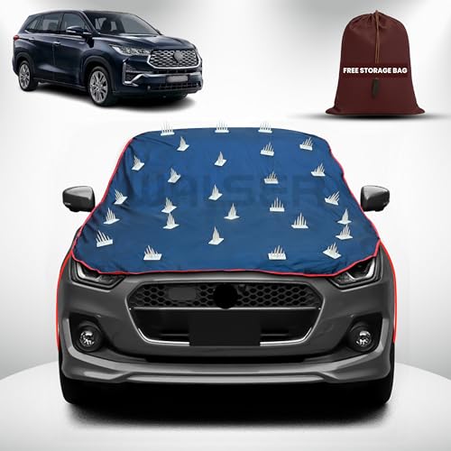 Image of WALSER Spike Car Cover for Toyota Innova | Anti-Climb Nail Guard for Dogs & Monkeys | Protects Bonnet, Roof & Dicky | UV, Dust & Snow Protection | Spike Cover with 4 Adjustable Hook