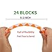 Laxdacee 14 Pack Speed Snake Cube Puzzle Toys Set(24 Blocks), Twist Fidget Gift for Kids Child Boy Girl Brain Teaser Game, Mini Magic Cubes for Goody Bag Filler, Party Favors School Supplies Birthday