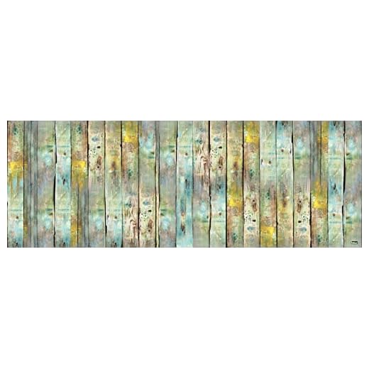 Vilber Gran Chef Wood Alfombra, Vinilo, Multicolor, 50x140x0.2cm