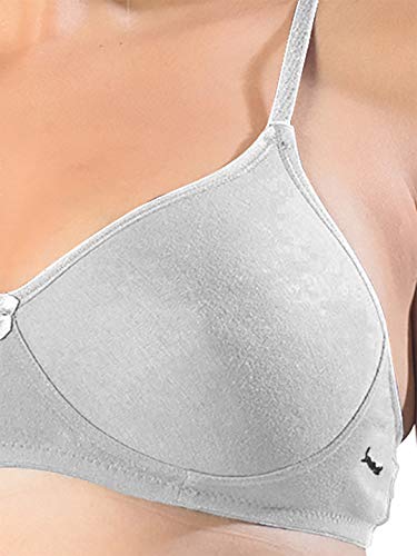 Image of SONARI Womens Non Padded Cotton Bra | Wire Free, Medium Coverage, Seamless Cups, Comfortable Polyester Cotton Blend Fabric | Adjustable Straps, Ideal for Everyday Wear - Smile