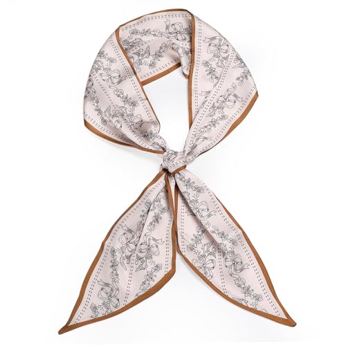 Sightor Hair Scarf for Women Fashion Satin Headbands Scarves Neck Scarf Printed Head Wrap for Beach Bag Accessories