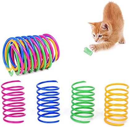 30 Stück Bunte Spiralfedern – Lustiges Katzen-Spielzeug, 2,5 Cm Durchmesser