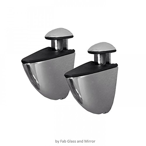 6" X 18" Rectangle Floating Glass Shelf Kit By Fab Glass And Mirror , White Low Iron Glass #TOP1