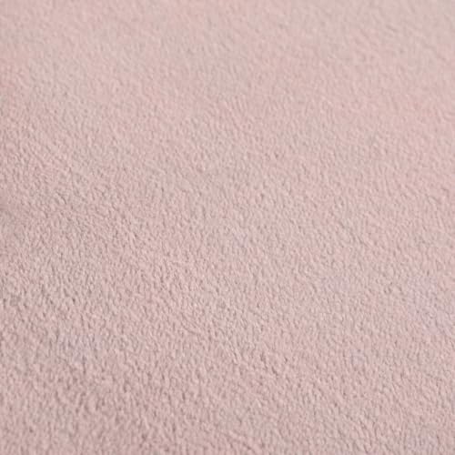 HomebyHome Waschbarer Kurzflor Teppich 240 x 340 cm Rosa modern einfarbig und weich maschinenwaschbar pflegeleicht XL Groß für Wohnzimmer… – Ansicht 7