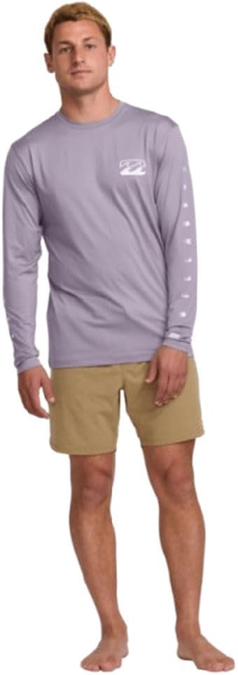 Billabong Mens Unity Loose Fit Long Sleeve Rashguard 50+ Uv Protection