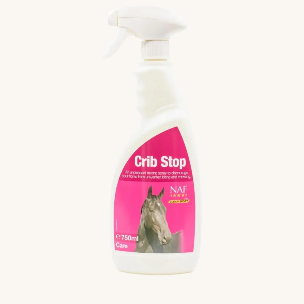 Horse Masters NAF Crib Stop Horse Spray 750ml – Anti-Cribbing & Chewing Deterrent for Horses | Bitter Spray for Wood & Hard Surfaces