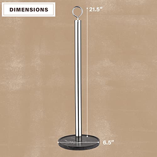 Bathroom Toilet Paper Holder Stand - Toilet Paper Stand With Sturdy Pedestal - Easy Assembly Toilet Paper Storage, Black Marble Bathroom Accessories Toilet Paper Roll Holder Holds 4 Rolls At Once #TOP2